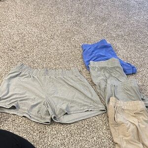 Athletic Works Women's Athletic Shorts - Gray, Blue, Tan